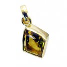 Riyogems Citrine Cz 18 Kt Y Gold Plating Nautical Pendant L 1.2in Gppcicz-94014