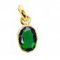 Riyogems Emerald Cz 18k Y Gold Plating Birthstone Pendant L 1.2in Gppemcz-96022