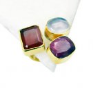 Riyo  Red Onyx Base Matel Y Gold Friendship Ring Sz 9 Gprmul9-53034