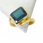 Riyo Green Onyx 18 Kt Gold Platings Claddagh Ring Sz 8.5 Gprgon8.5-30050