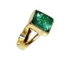 Sunstone Rhodium Plate Mood Ring