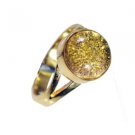 Sunstone Gold Plated Costume Purity Ring Jewelry