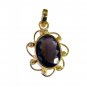 Riyogems Smoky Quartz 18 Kt Y Gold Plating Organic Pendants L 1.2in Gppsqu-76050