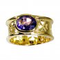 Riyo Amethyst Plated Gold Jewelry Bridal Rings Sz 7.5 Gprame7.5-2046