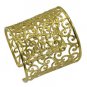 Riyo A Plain  18kt Gold Plated Sporty Bangle W 2.5in Gppban-120020