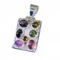 Riyo Tourmaline Silver Forest Jewelry Wholesale Crossover Pendant L 1.5in Sptou-