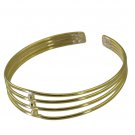 Riyo A Plain  18kt Gold Plated Subtle Bangle W 0.5in Gppban-120030