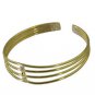 Riyo A Plain  18kt Gold Plated Subtle Bangle W 0.5in Gppban-120030