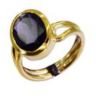 Riyo Amethyst Cz Base Matel Y Gold Ecclesiastical Ring Sz 8 Gpramcz8-88015