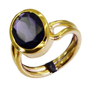 Riyo Amethyst Cz Base Matel Y Gold Ecclesiastical Ring Sz 8 Gpramcz8-88015