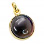 Riyogems Smoky Quartz Gold Plated Designs Crossover Pendant L 1.2in Gppsqu-76016