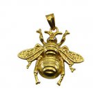 Riyogems Mix Multi Gemstone Copper 18kt Gold Plated Fly Pendant L 1.5in Gppfly-2