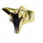 Riyo A Plain 18kt Gold Plated Fox Ring Gprfox80-210004
