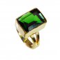Riyo Emerald Cz 18k Gold Plating Eternity Ring Sz 6.5 Gpremcz6.5-96088
