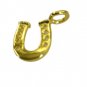 Riyogems A Plain Copper 18kt Gold Plated Horse Shoe Pendant L 0.5in Gpphor-40000