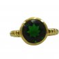 Riyo Green Emerald Cz  18kt Gold Plated Dependable Ring Gpremcz70-96166