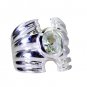 Riyo Green Amethyst Silver Jewelry Supplies Wedding Ring Sz 7 Srgam7-28061
