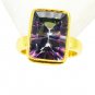 Riyo Mystic Quartz 18 Ct Ygold Plating Purity Ring Jewelry Sz 5 Gprmqu5-54015