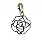 Riyo Plain 925 Silver Jewellery Murano Glass Pendants L 0.8in Sppla-120030