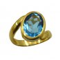 Riyo A Blue Topaz Cz 18kt Gold Plated Sophisticated Ring Gprbtcz75-92128