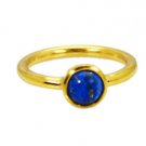 Riyo Lapis Lazuli 18 Ct Ygold Plating Guard Ring Sz 7 Gprlla7-44036