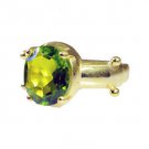 Riyo Peridot Cz 18 Ct Ygold Plated Mothers Ring Sz 8 Gprpecz8-100024