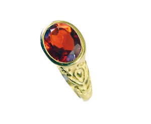 Riyo Ruby Cz 18kt Y.G. Plated Guard Ring Sz 7 Gprrucz7-104045
