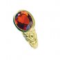 Riyo Ruby Cz 18kt Y.G. Plated Guard Ring Sz 7 Gprrucz7-104045