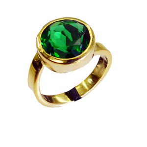 Riyo Emerald Cz 18.Kt Y Gold Plating Promise Ring Sz 7 Gpremcz7-96023