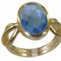 Riyo Blue  Gold Plated Blue Topaz CZ Ring teasing gemstone jewelry online GPRBTC