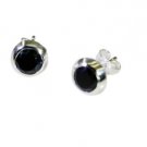 Riyo Red Garnet 925 Solid Sterling Silver  Getting Earring L 0.3in Segar-26153