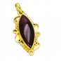 Riyogems Red Onyx 18ct Ygold Plate Tinker Bell Pendants L 1.5in Gppron-66053