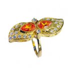Riyo  Cz 18 Ct Y.G. Plated Purity Ring Jewelry Sz 9 Gprmucz9-116035