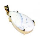 Riyogems Dendrite Opal 18kt Gold Plating Designer Pendant L 1.5in Gppdop-20008