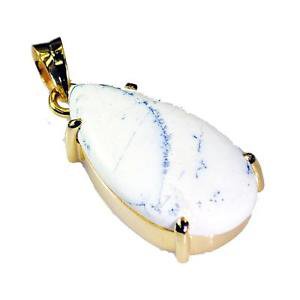 Riyogems Dendrite Opal 18kt Gold Plating Designer Pendant L 1.5in Gppdop-20008