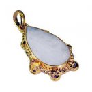 Riyogems Agate 18k Y Gold Plate Twist Pendants L 1.5in Gppage-0014