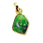 Riyogems Turquoise Indian Gold Plate Cluster Pendants L 2.1in Gpptur-82031