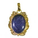 Riyogems Sunstone Wholesale Gold Plated Abstract Pendant L 1.5in Gppsun-78001