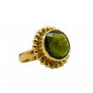 Riyo Green Emerald Cz  18kt Gold Plated Classic Ring Gpremcz65-96172