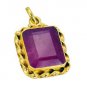 Riyogems Indi Ruby 18 Ct Y.G. Plated Equestrian Pendant L 1.5in Gppiru-34027