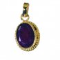 Riyogems Indi Ruby Indian Gold Plate Leaf And Tree Pendant L 1.5in Gppiru-34045
