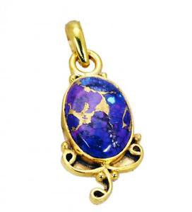 Riyogems Turquoise 18 Ct Ygold Plated Chandelier Pendants L 2.1in Gpptur-82065
