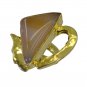Riyo Jasper 18kt Gold Plated Glitzy Ring Gprjas65-40019