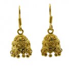 Riyogems A Plain Copper 18kt Gold Plated Original Earring L 1.25in Gpejhu-120003