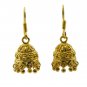 Riyogems A Plain Copper 18kt Gold Plated Original Earring L 1.25in Gpejhu-120003