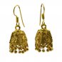 Riyogems A Plain Copper 18kt Gold Plated Polished Earring L 1.25in Gpejhu-120006