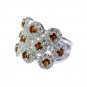 Riyo Citrine Silver Daisy Jewellery Design Your Own Silver Ring Sz 5.5 Srcit5.5-