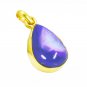 Riyogems Druzy Drusy 18 Ct Ygold Plated Scroll Pendant Jewelry L 1.5in Gppdru-24