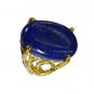 Riyo Lapis Lazuli 18.Kt Y Gold Plating Aqiq Ring Sz 6.5 Gprlla6.5-44061