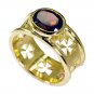 Riyo Garnet 18k Y Gold Plate Bridal Rings Sz 7 Gprgar7-26009